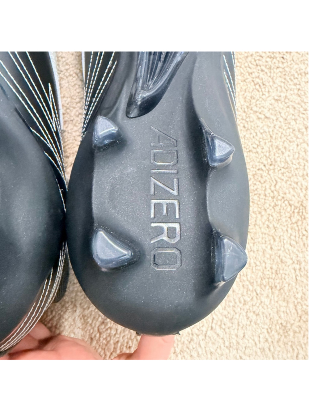 Adidas New Adizero Impact+ Football Cleats Men's Size 15 Black White Primeknit - Picture 12 of 12